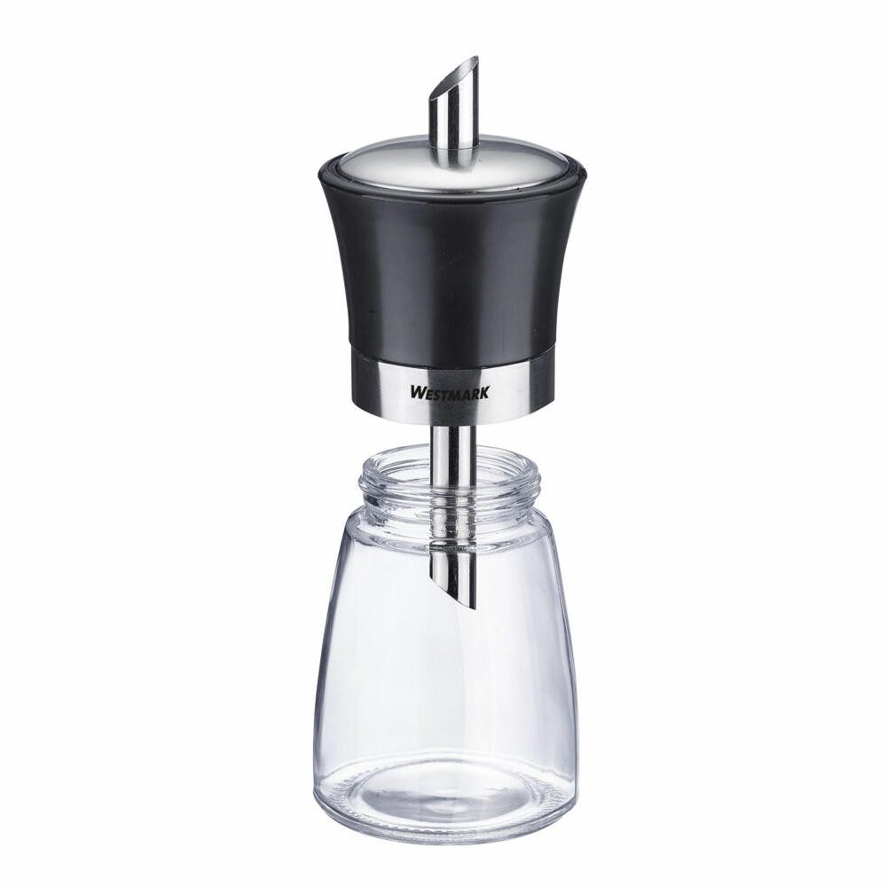 WESTMARK Zuckerstreuer Fassungsvermögen: 190 ml, Glas/Rostfreier Edelstahl/Kunststoff, Blacky