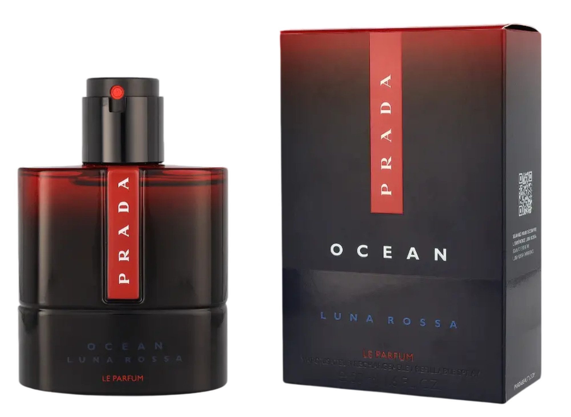 PRADA Parfum Luna Rossa Ocean Le Parfum Herren Spray, Frisch-würziger Duft mit Eichenholz, Safran und Zitrone