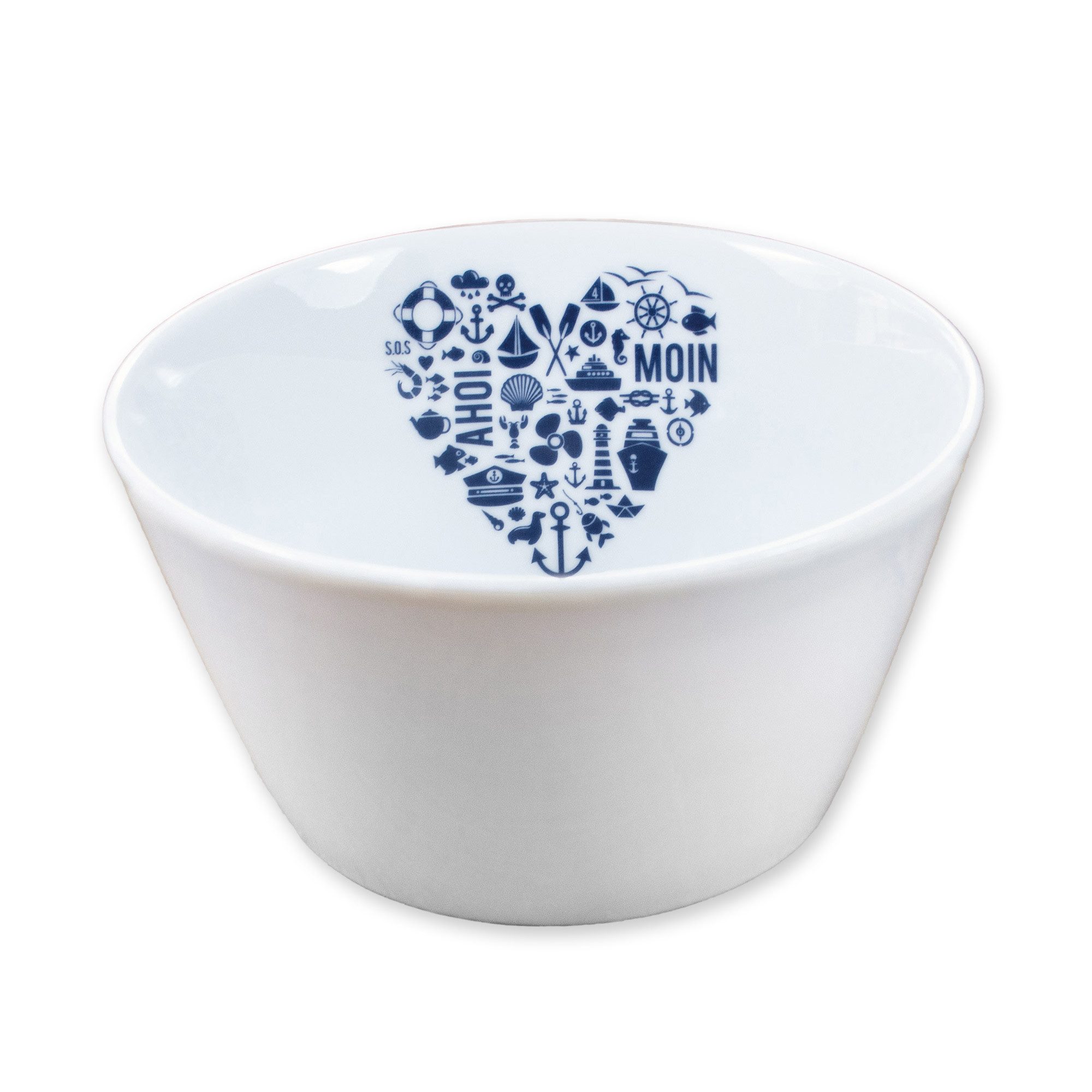 Bow & Hummingbird Müslischale Porzellanschale Nordisch by Heart, hochwertiges Porzellan