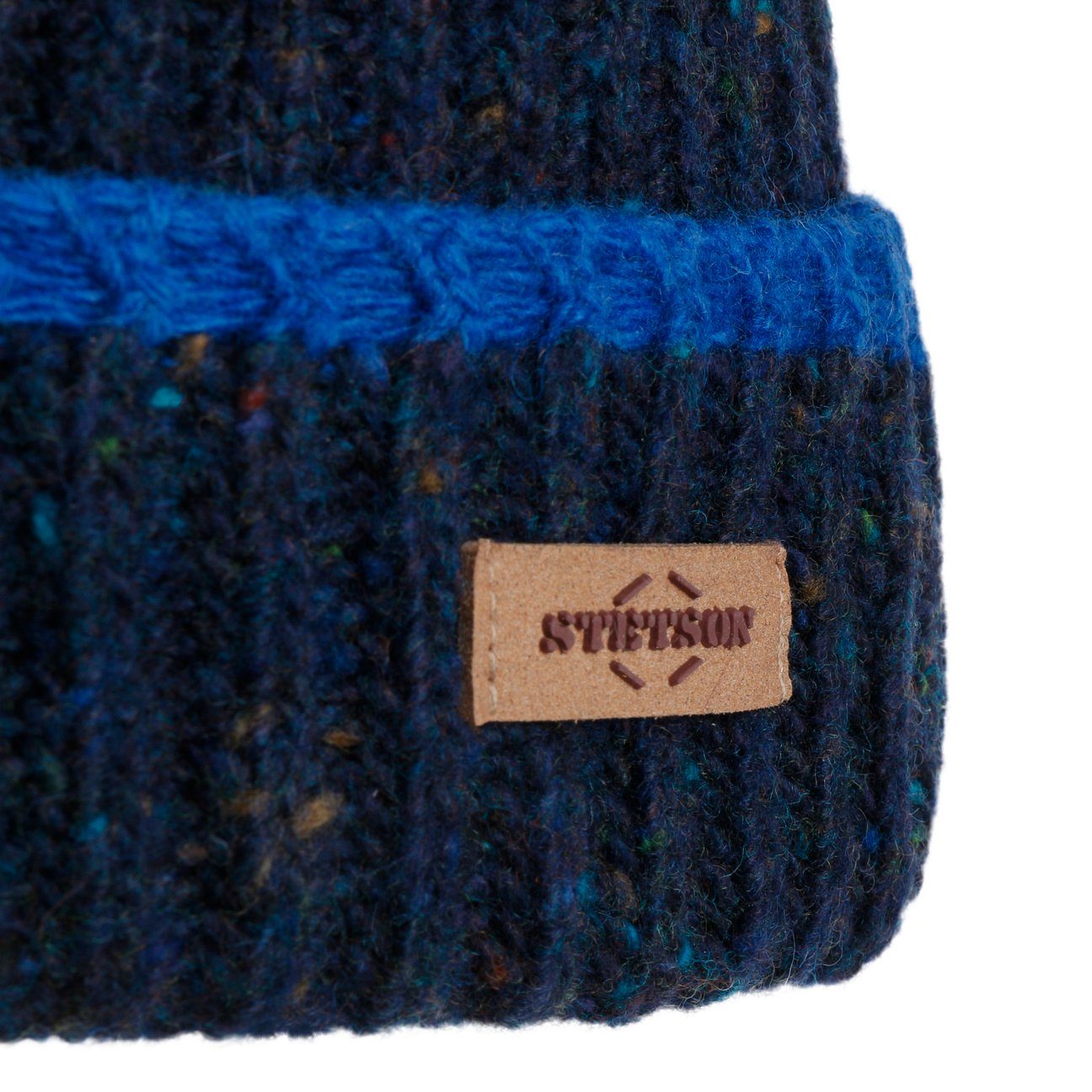 Stetson Beanie (1-St) Strickmütze mit Umschlag, Made in Italy