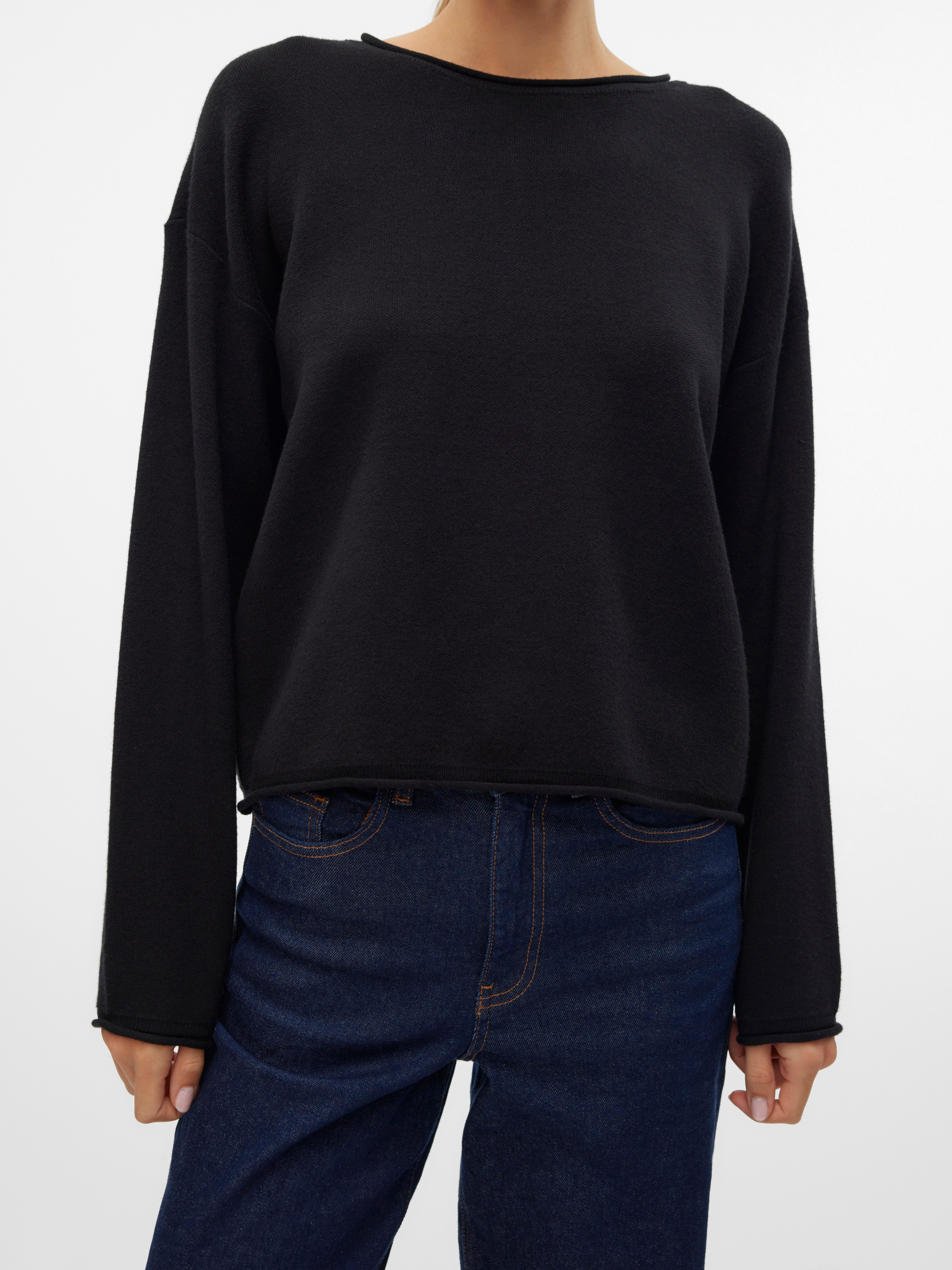 Vero Moda Strickpullover VMGOLD ROLL LS günstig online kaufen