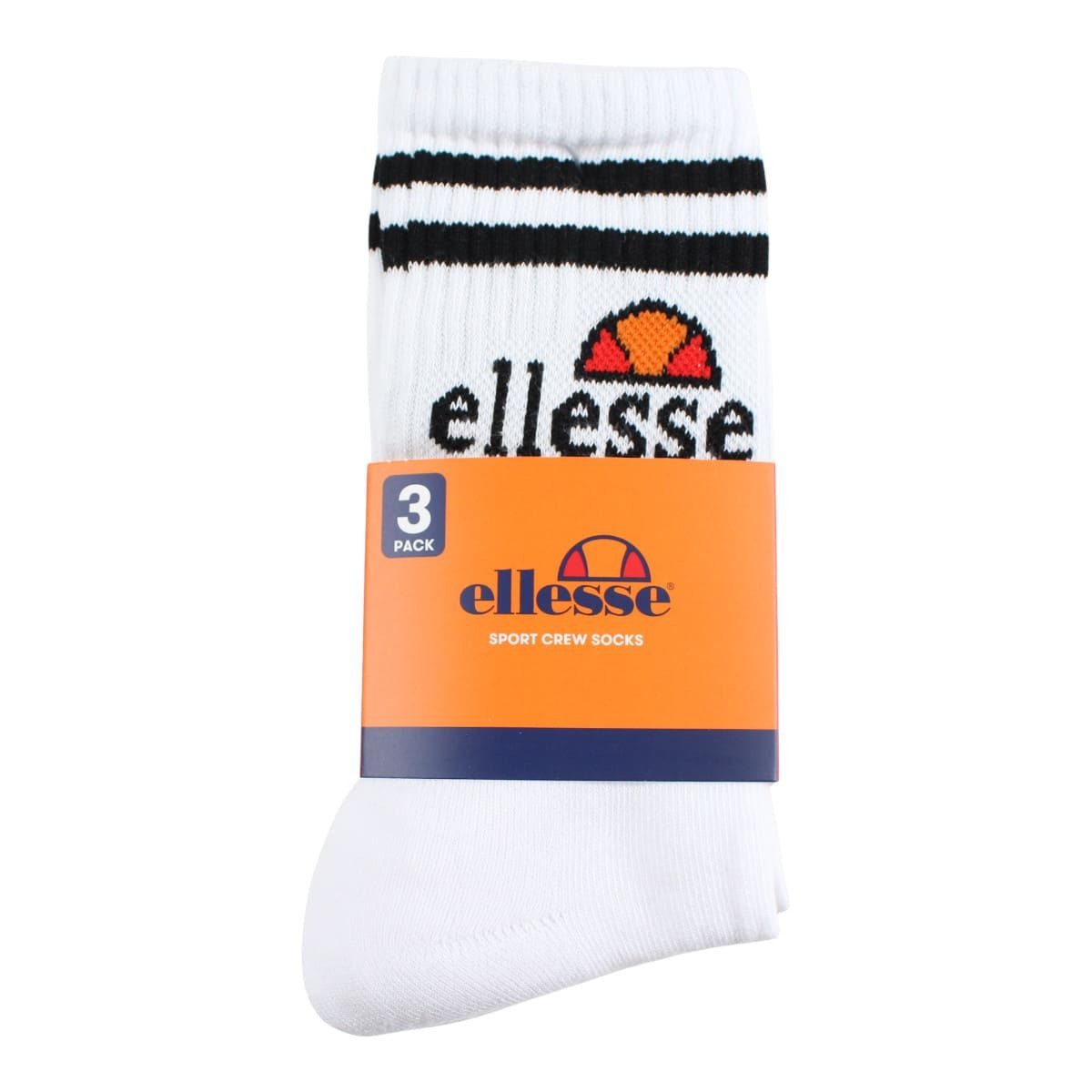 Ellesse Tennissocken 3x Sportsocken Ellesse 39/42 43/46 Weiße Socken 3 Paar Ellesse Sportsocken