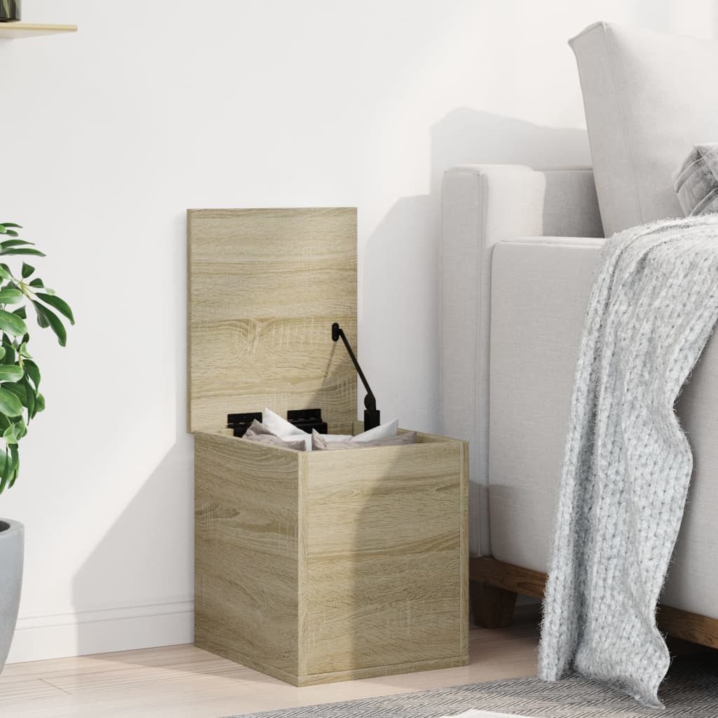 vidaXL Aufbewahrungsbox Truhe Sonoma-Eiche 30x35x35 cm günstig online kaufen