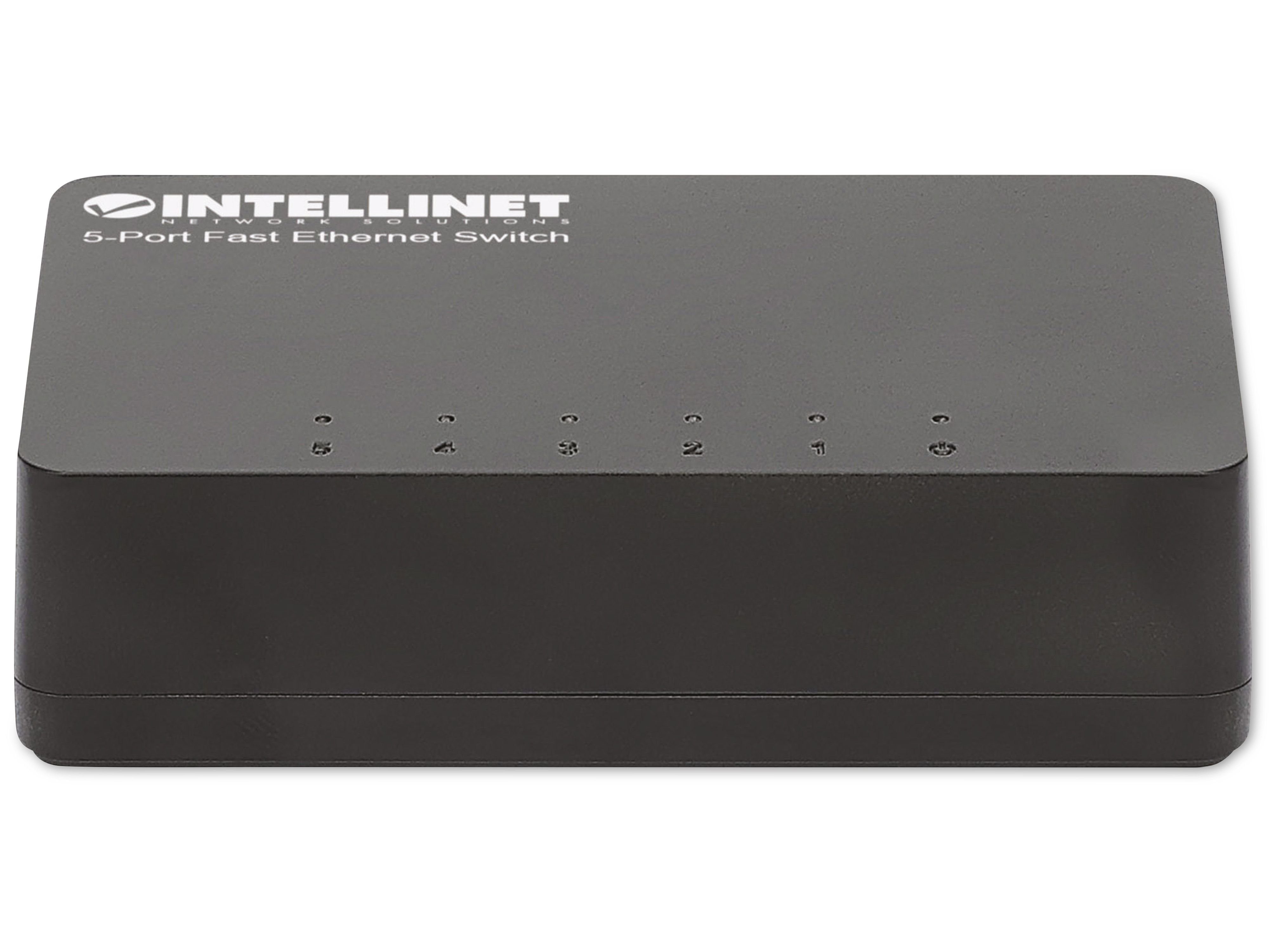 Intellinet INTELLINET Ethernet Switch 561723 5-Port, Netzwerk-Switch schwarz