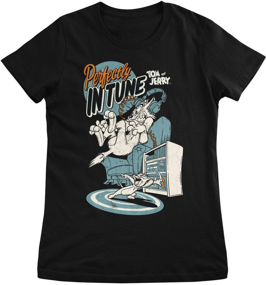 Tom & Jerry T-Shirt Tom & Jerry - Perfectly In Tune Girly Tee