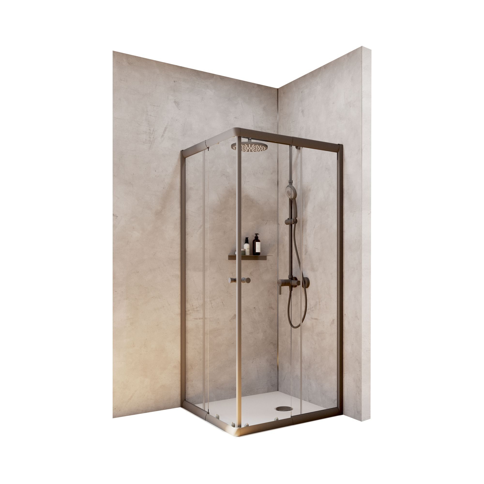 Schulte Eckdusche Corner, Höhe: 180 cm, BxT: 80x80 cm, 4 mm Sicherheitsglas günstig online kaufen