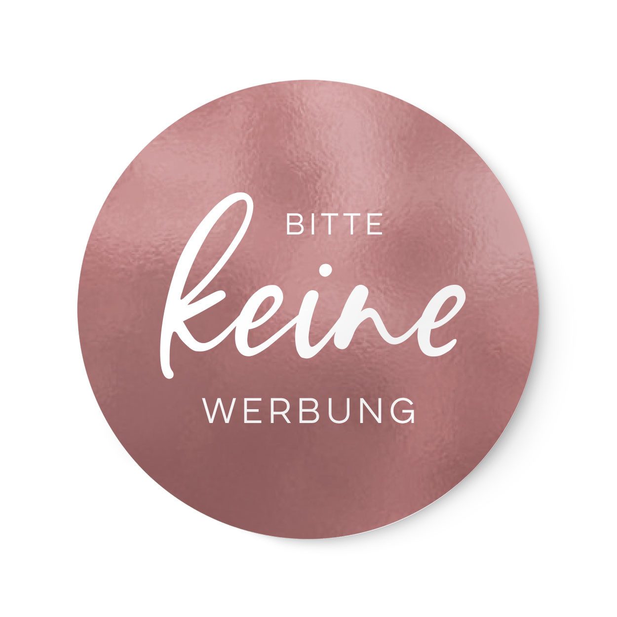 NORDEULE Aufkleber Keine Werbung im 2er Set, (2tlg), Wetterfest und UV-beständig für den Briefkasten