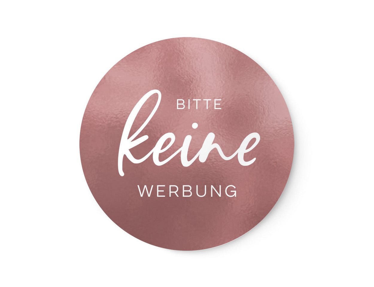 NORDEULE Aufkleber Keine Werbung im 2er Set, (2tlg), Wetterfest und UV-beständig für den Briefkasten