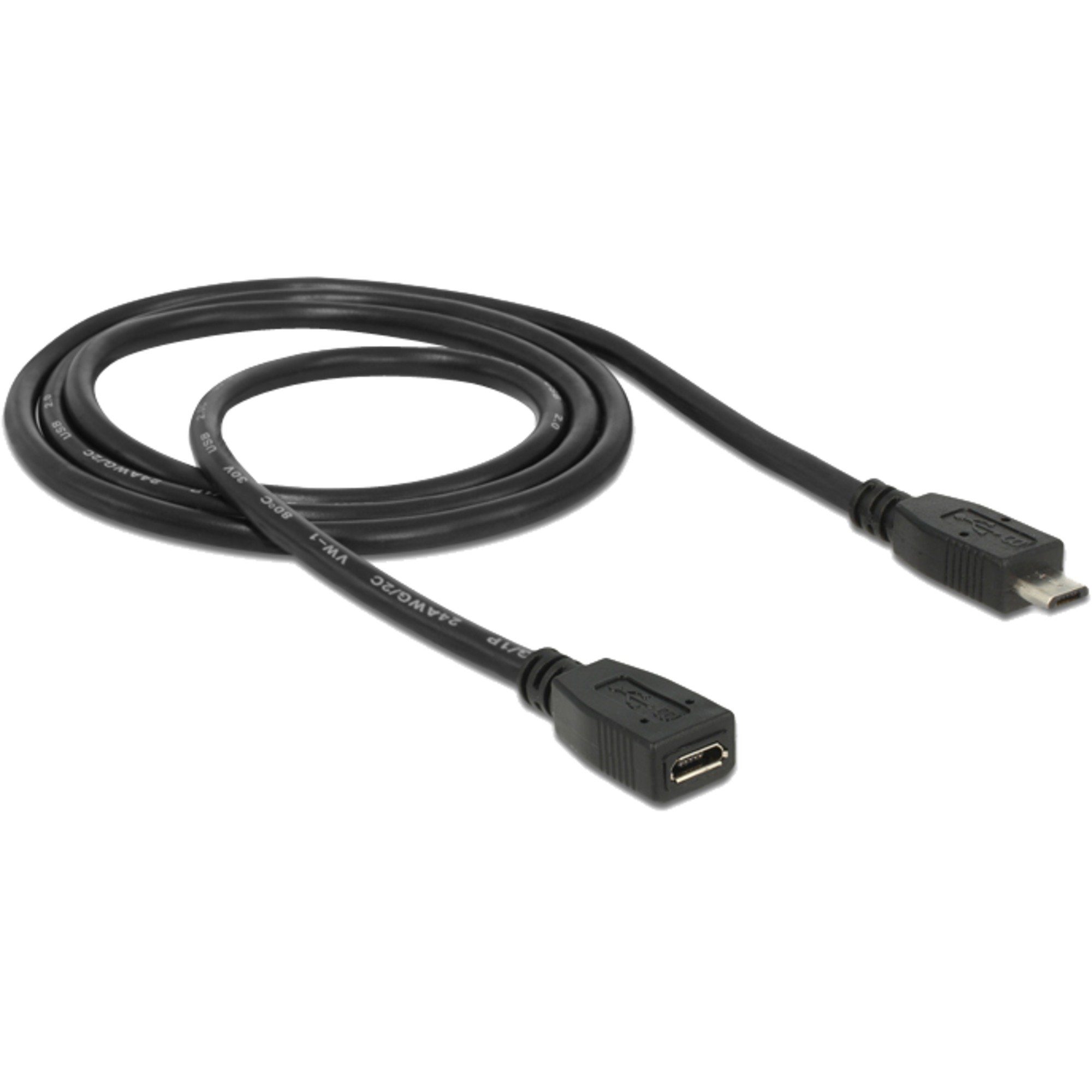 DeLOCK USB 2.0 Verlängerungskabel, Micro-USB Computer-Kabel
