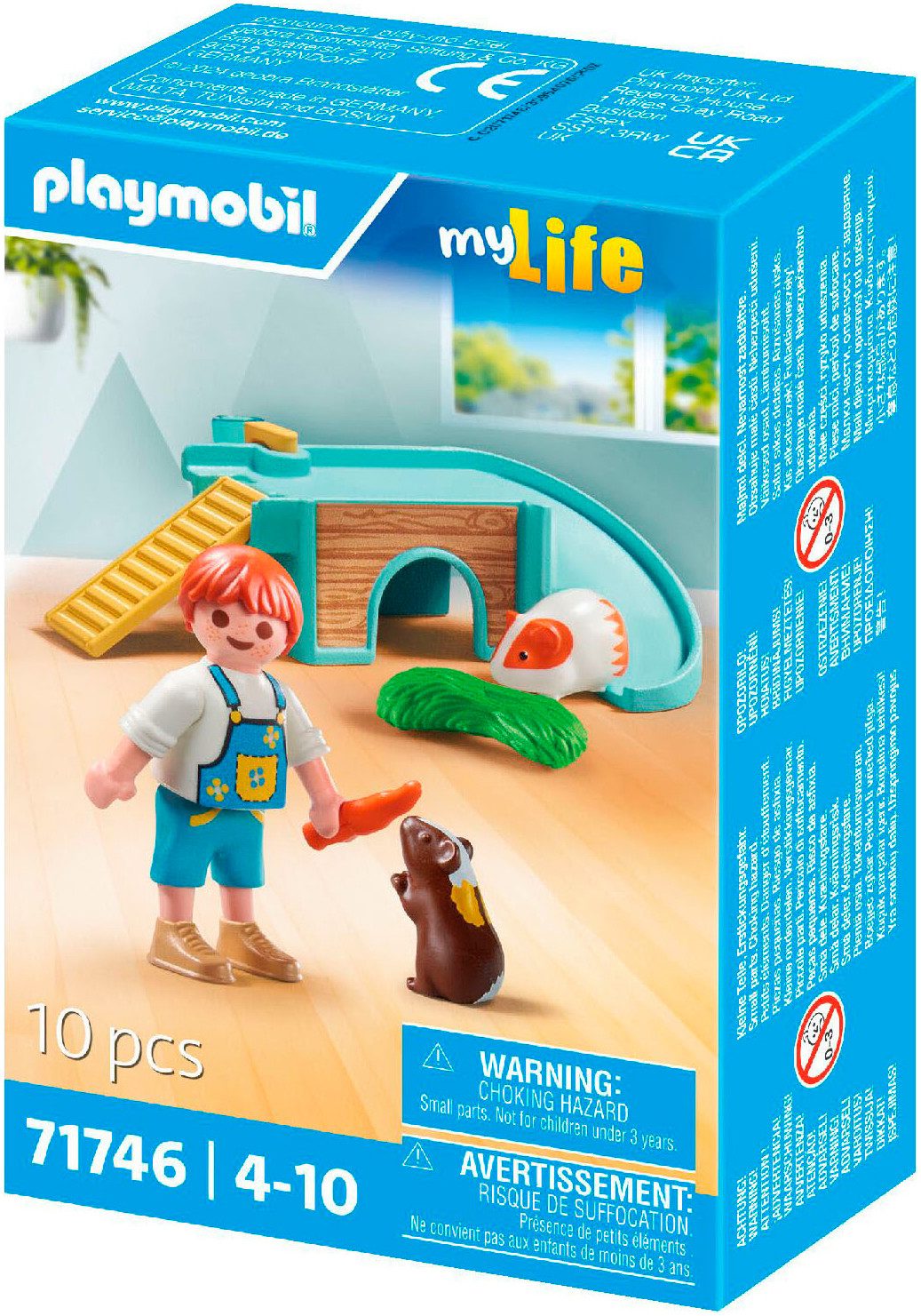 Playmobil® Junge mit Meerschweinchen (71746), Playmobil My Life Konstruktions-Spielset, (10 St)