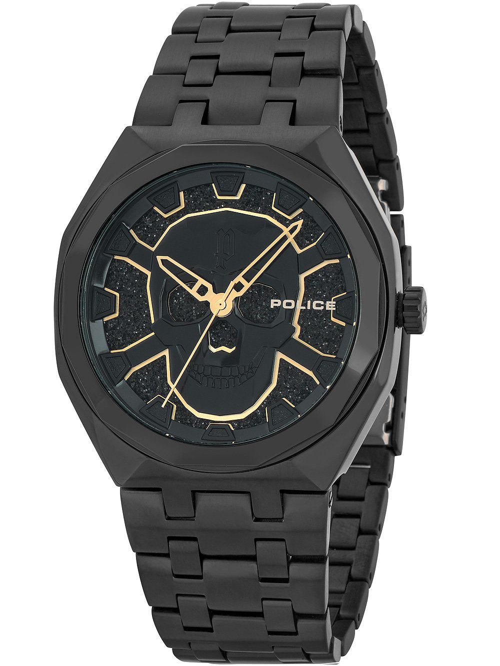 Quarzuhr Police PEWJG2110701 Kediri Herrenuhr 48mm 3ATM Police PEWJG2110701 Kediri Herrenuhr 48mm 3ATM
