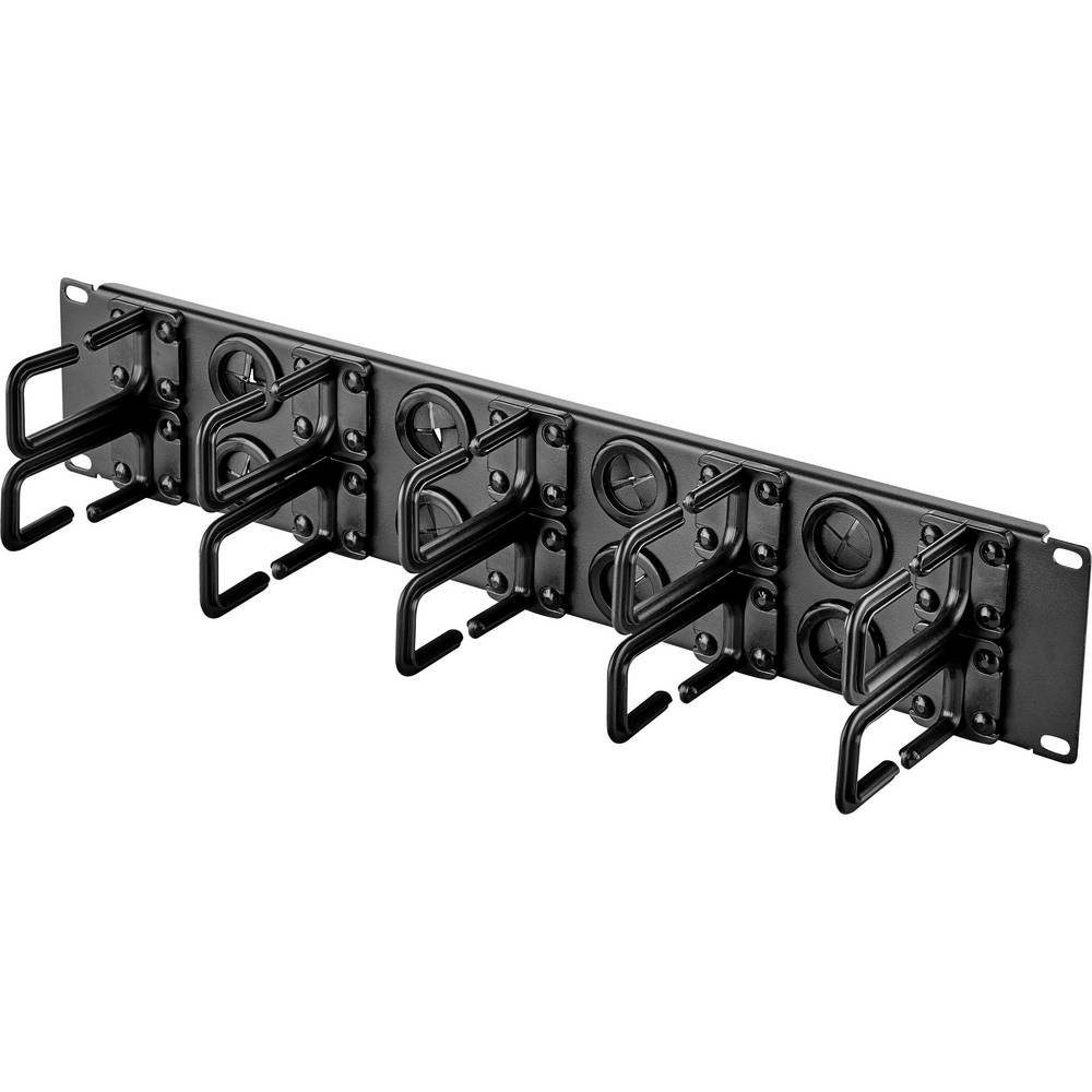 Renkforce Netzwerkschrank 48.26 cm (19) Rangierpanel mit 10 drehbaren RF-3525040, 360° drehbare Kabelführungsbügel