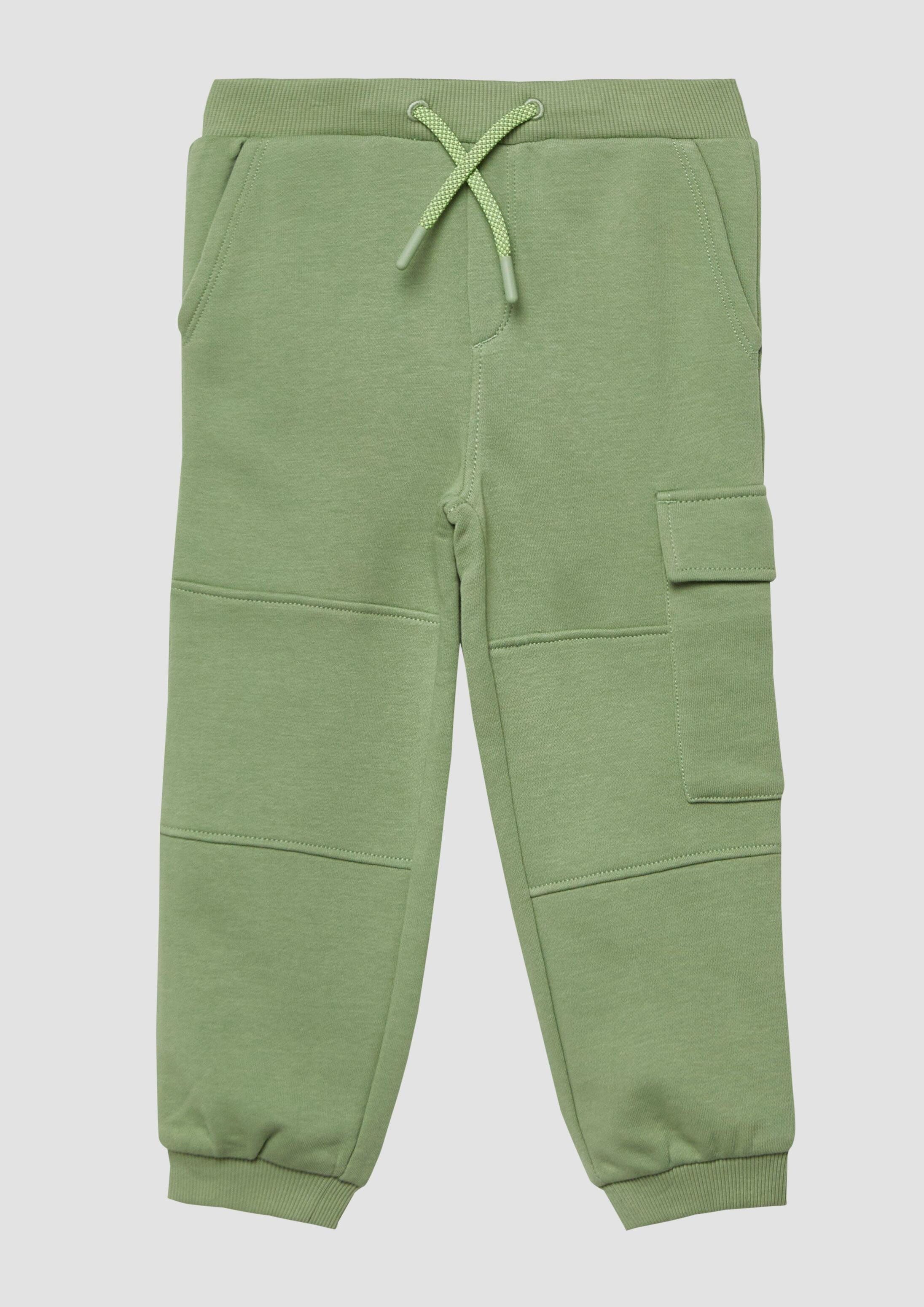s.Oliver Jogginghose Leggings Joggingpants mit Teilungsnähten und Cargotasche