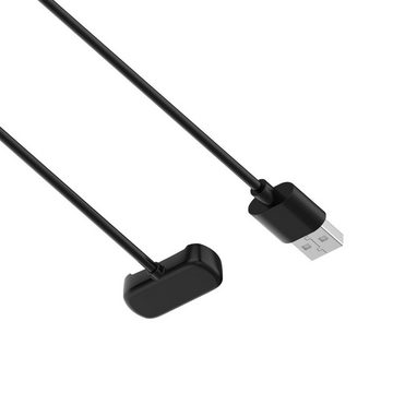 Wigento Für Amazfit Active USB Port 1 Meter Watch Charging Ladekabel Schwarz Stromadapter