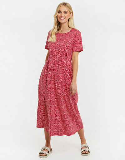 Threadbare Sommerkleid THB Danni Smock Midi Dress W/Pockets
