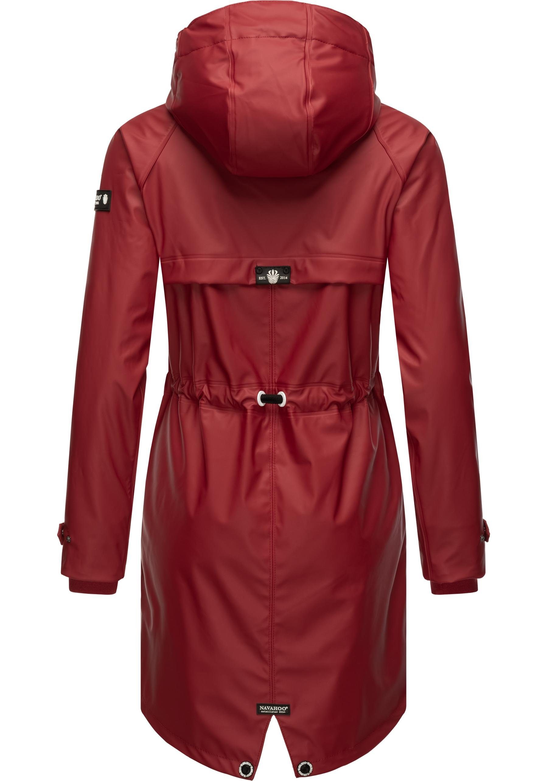 Navahoo Regenjacke Rainy Flower modischer Damen Regenmantel mit Kapuze