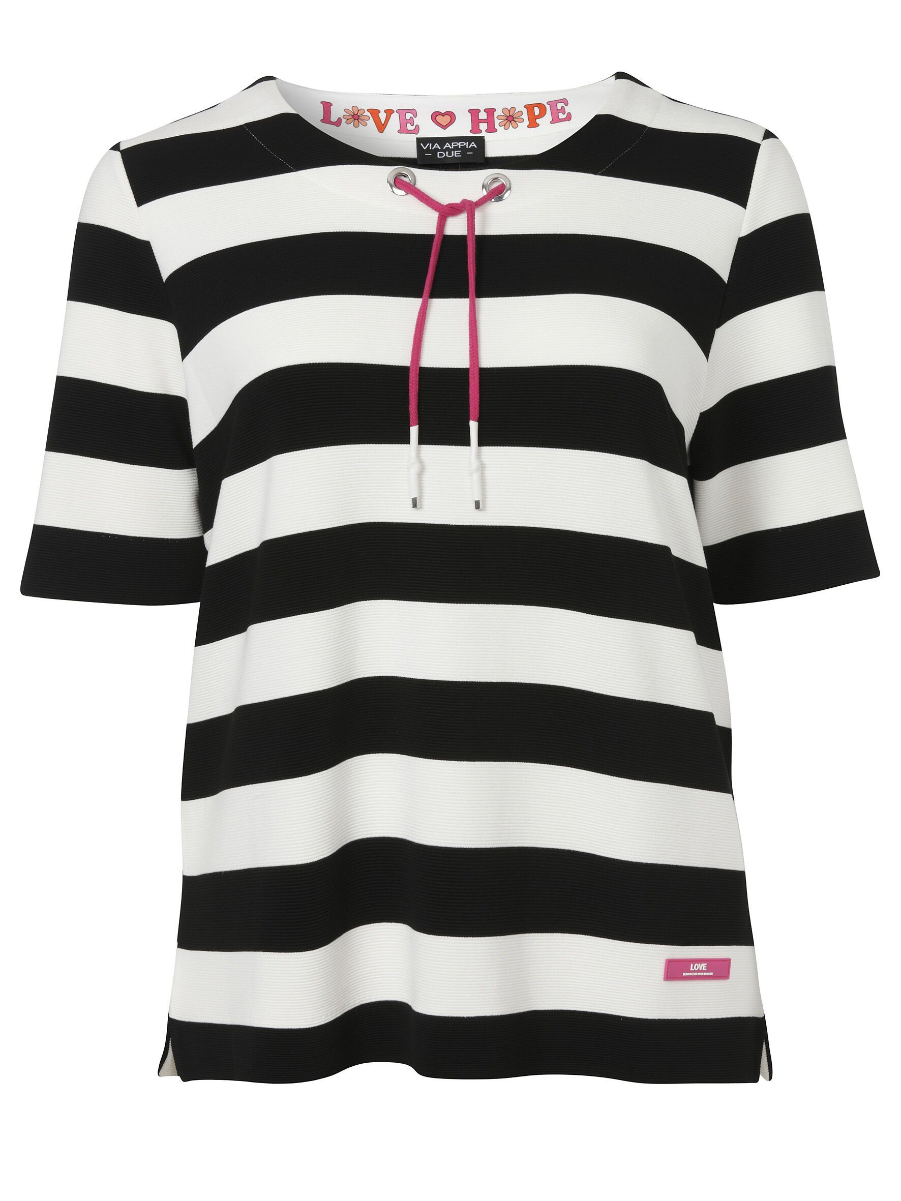 VIA APPIA DUE Rundhalsshirt (1-tlg) mit Rundhalsausschnitt