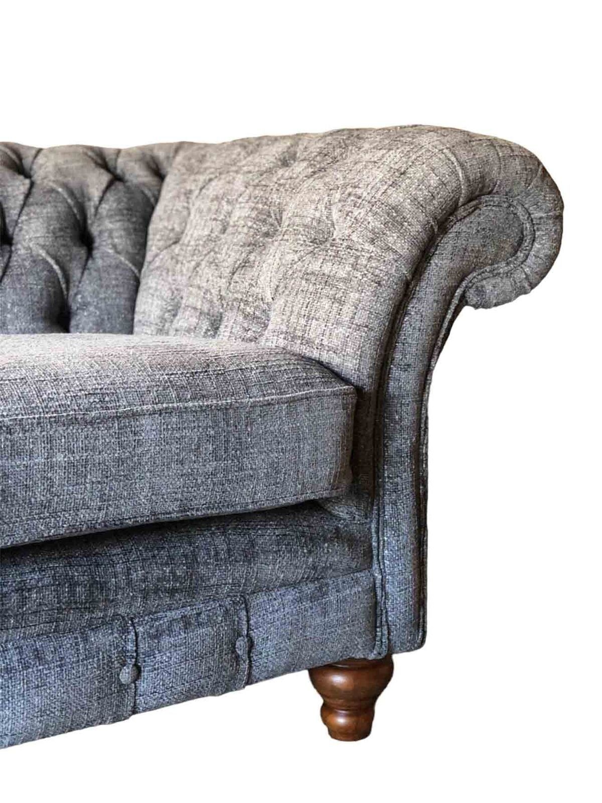 Europe Couchen In Sofa Chesterfield 3 Sofa Couch Made Polster Sitzer Textil Stoff Neu, Sitz JVmoebel