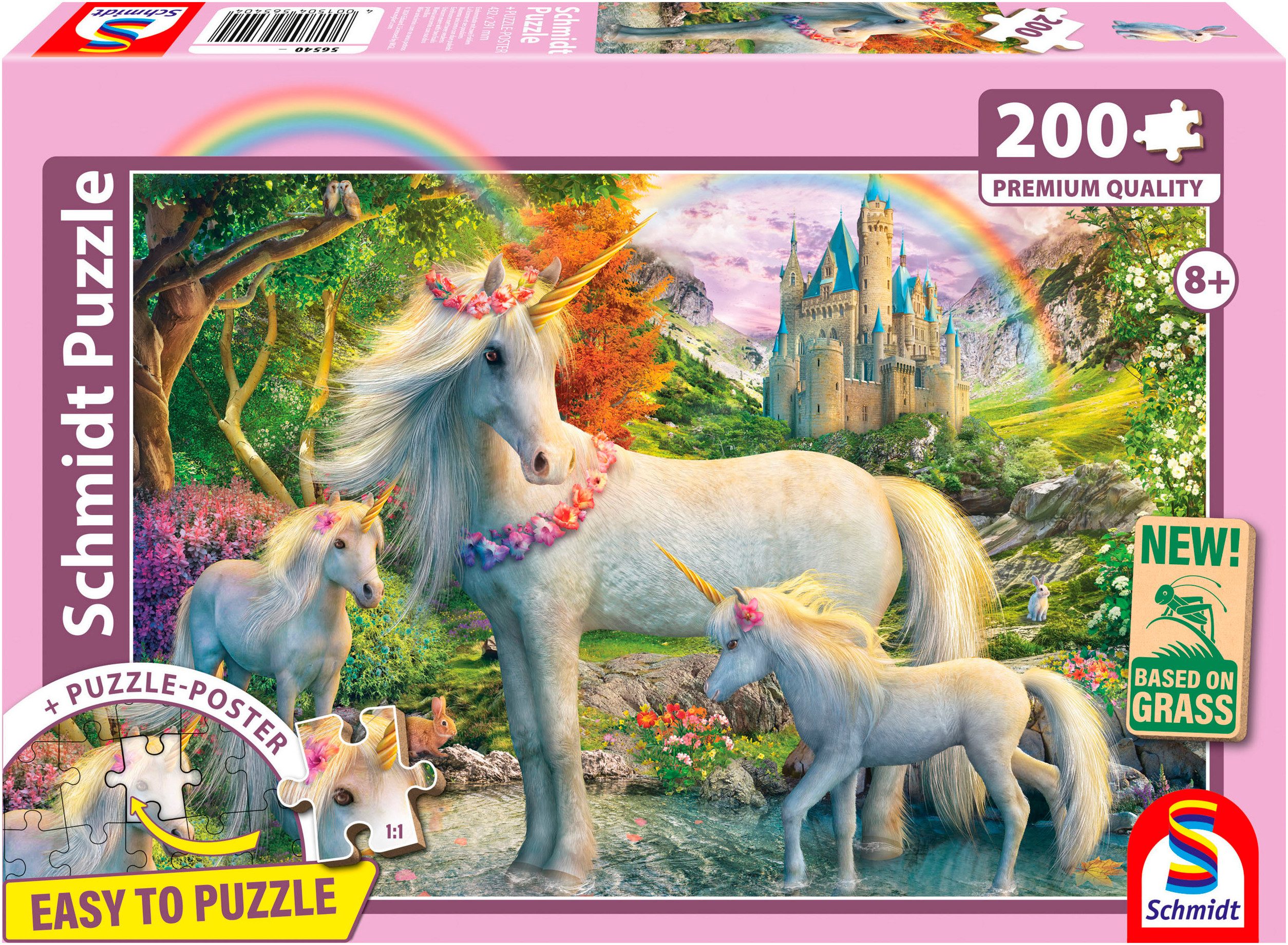 Schmidt Spiele Puzzle Einhornstute mit zwei Fohlen, 200 Puzzleteile, Made i günstig online kaufen