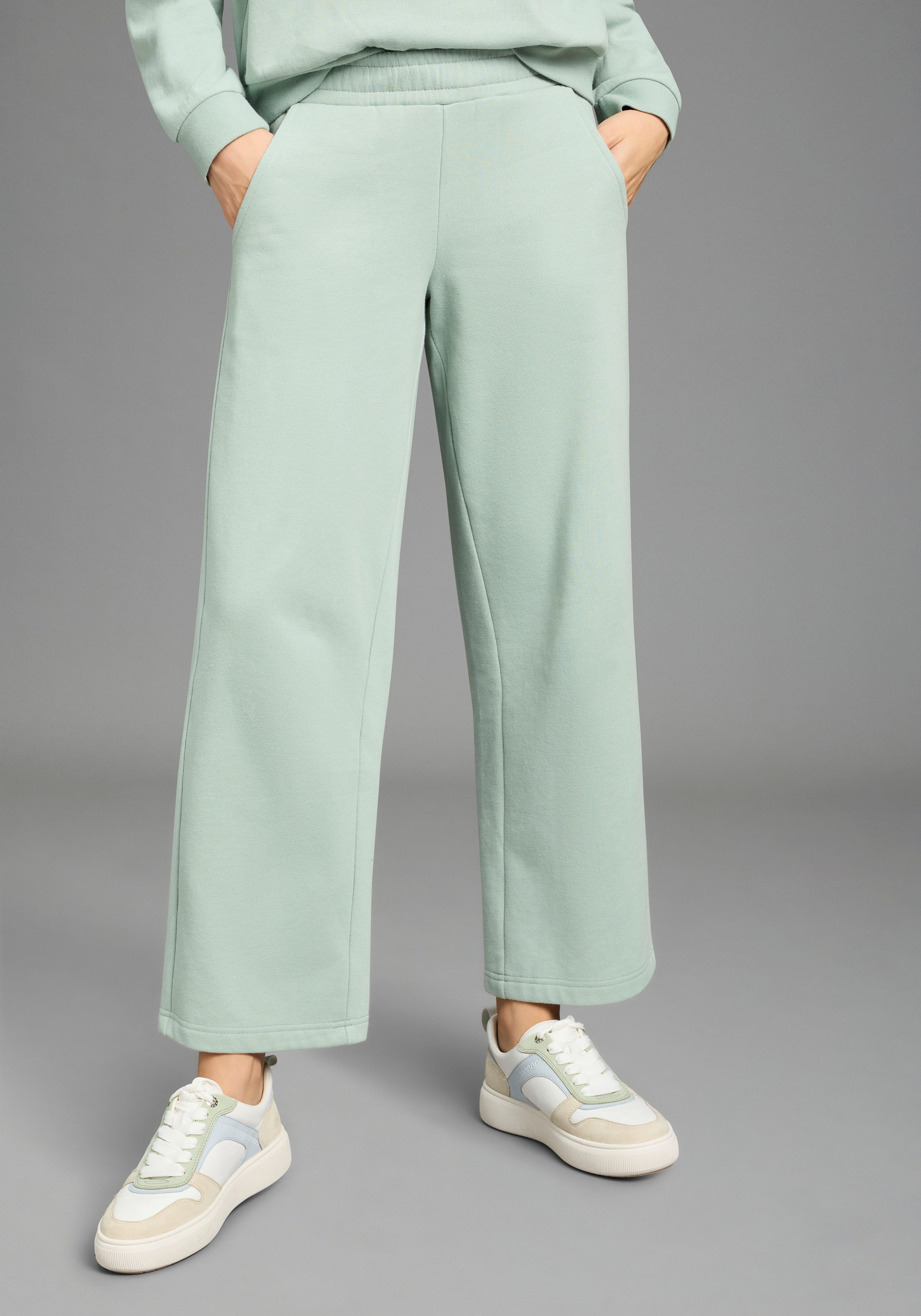 Flashlights Sweathose (2er-Pack) Sweathose mit hoher Leibhöhe, knöchellange gerade Beinform