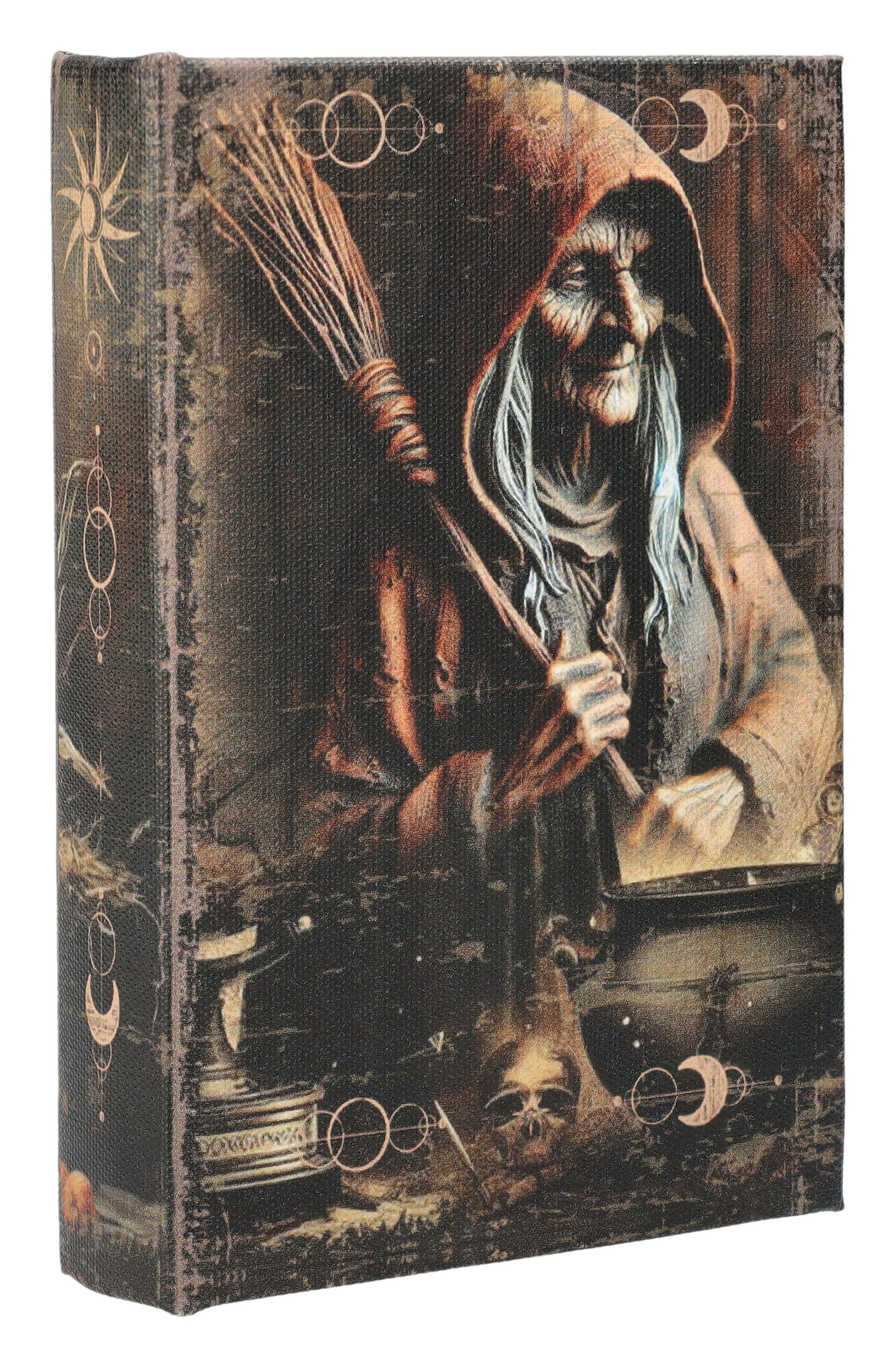 Figuren Shop GmbH Dekoobjekt Buch Schatulle - Alte Hexe - Fantasy Aufbewahr günstig online kaufen
