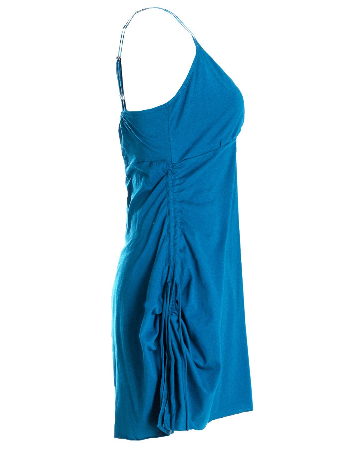 Vishes Sommerkleid Damen Bio-Baumwolle Spaghettiträger-Kleid Hippie, Ethno, Goa Style