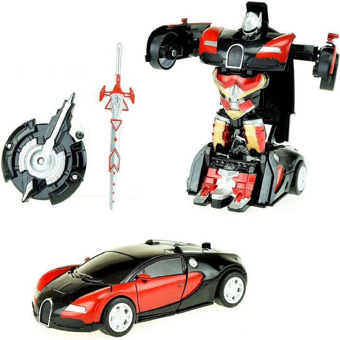 Toi-Toys Spielzeug-Auto ROBOFORCES Verwandlungs Roboter 'Superauto' mt Zbh