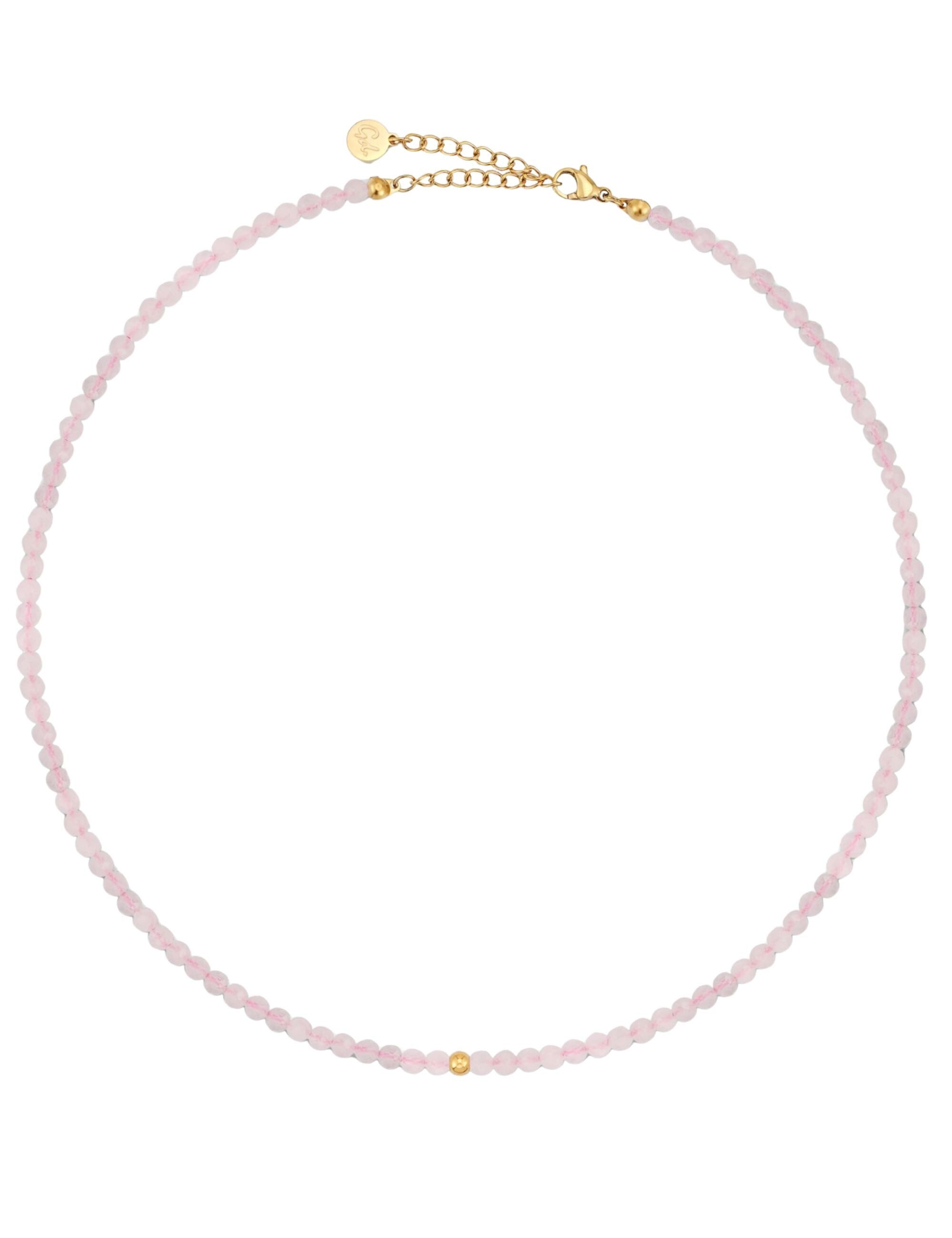 GOOD.designs Perlenkette, allergikerfreundlich, aus echten, naturbelassenen Edelsteinperlen