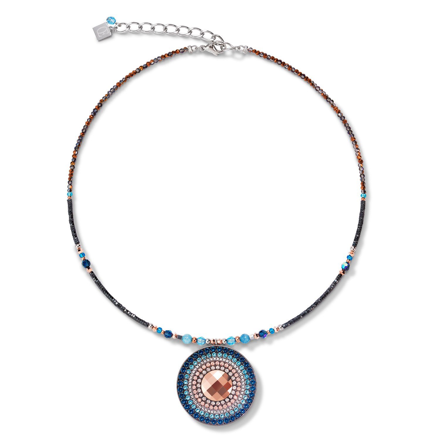COEUR DE LION Kette mit Einhänger »5035/10-0735 Halskette Amulett Small  Swarovski® Kristalle & Amazonith Montana« online kaufen | OTTO