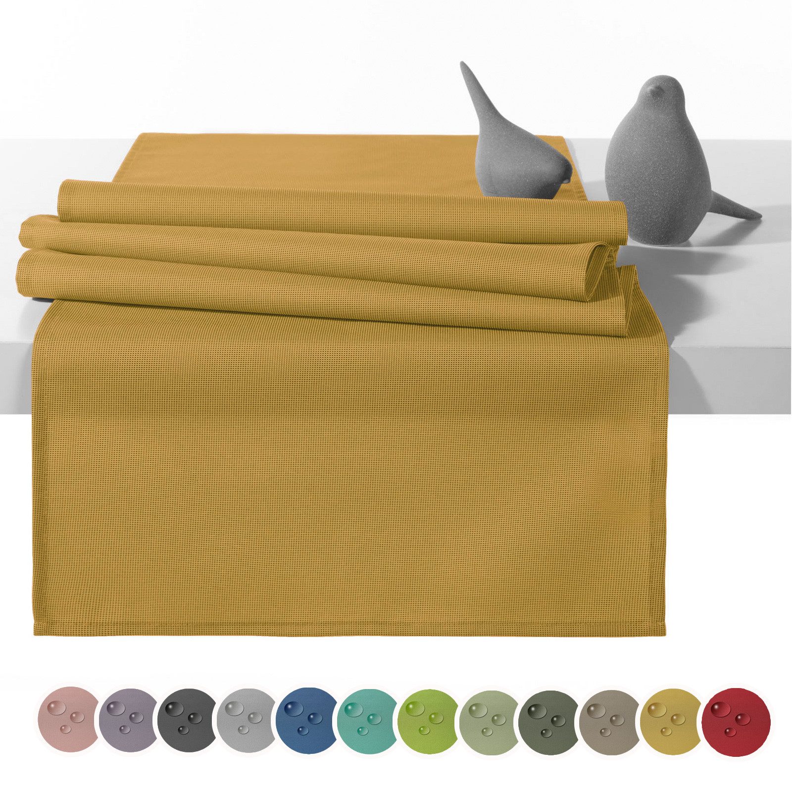 heimtexland Tischdecke Outdoor Tischläufer wetterfest Garten Tischdeko (Stück 1-tlg, 1), schmutz-/wasserabweisend I UV-beständig I waschbar