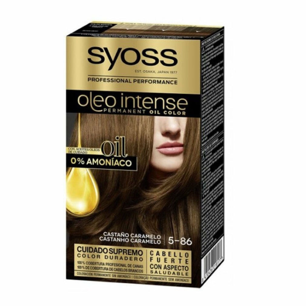 Syoss Mascara Oleo Intense Permanent Hair Color 5-86 Caramel Brown