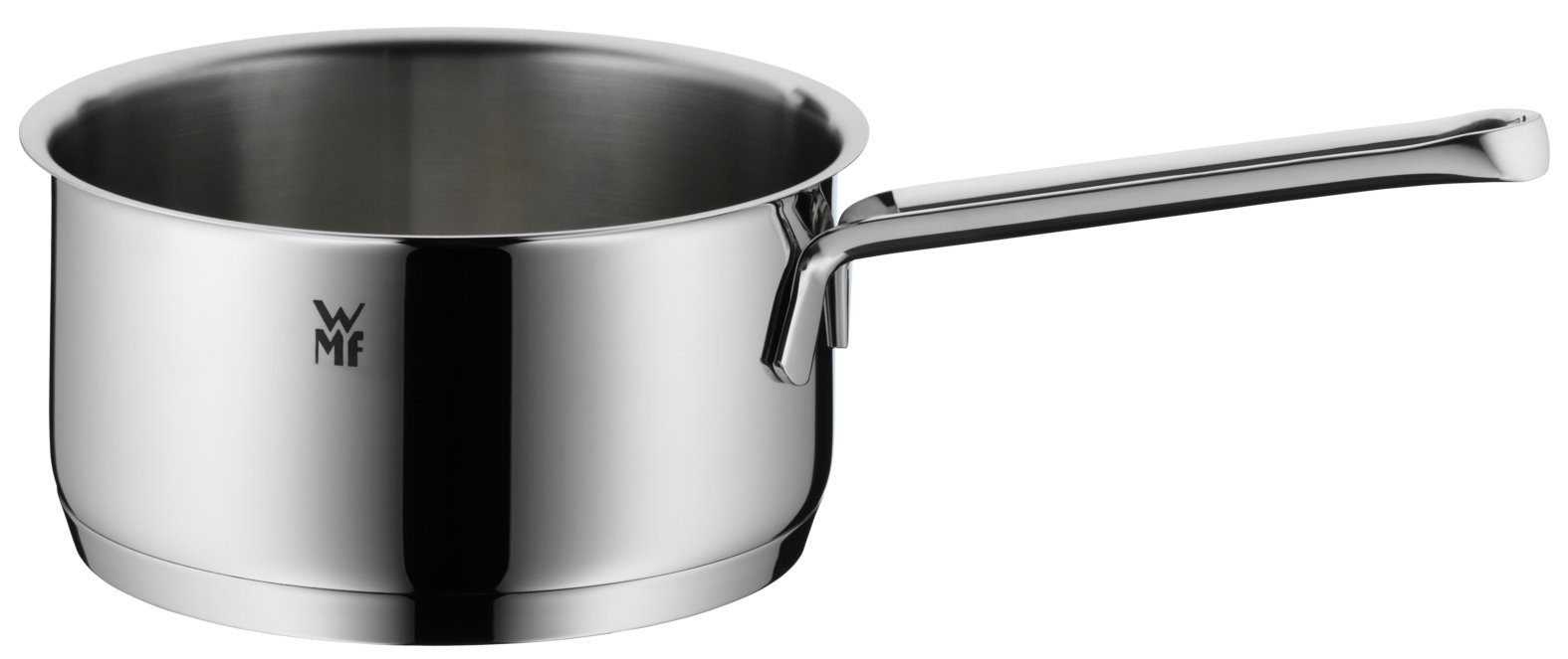 WMF Kasserolle Aparto Stielkasserolle, 16 cm, Cromargan Edelstahl rostfrei 18/10 (Aparto Stielkasserolle, 1-tlg., 16 cm), tropffreies Ausgießen, TransTherm-Allherdboden, hochglanzpoliert