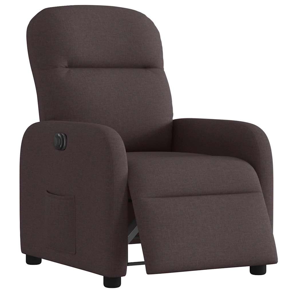 vidaXL Sessel Relaxsessel Elektrisch Dunkelbraun Stoff günstig online kaufen
