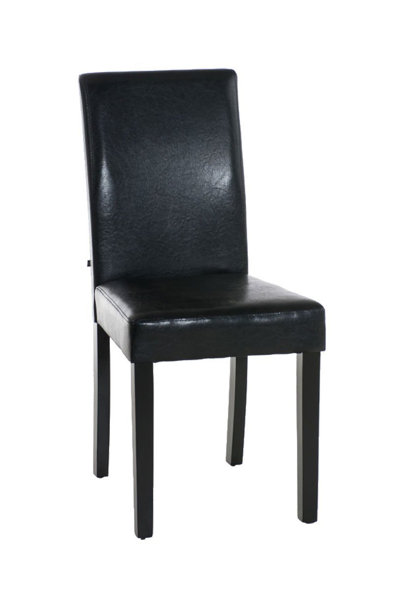 TPFLiving Esszimmerstuhl Ines - Holz - schwarz Konferenzstuhl hochwertig Sitzfläche: Gestell: gepolsterter - Wohnzimmerstuhl), - schwarz (Küchenstuhl mit Esstischstuhl Kunstleder Sitzfläche