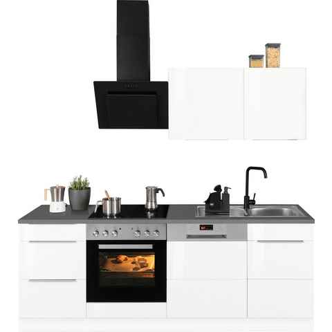 Kochstation Küchenzeile KS-Brindisi, ohne Geräte, Breite 220 cm