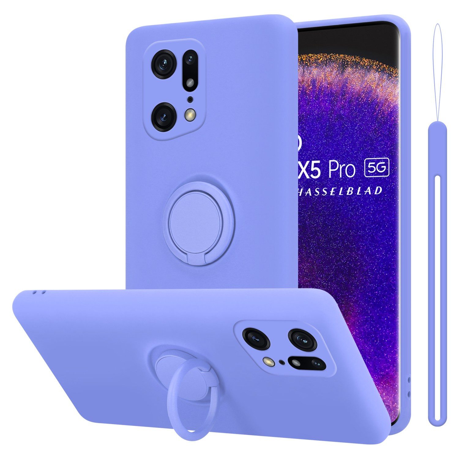 Cadorabo Handyhülle für Oppo FIND X5 PRO Hülle Oppo FIND X5 PRO, Robustes Hard Case - Handy Schutzhülle - Hülle - Back Cover Bumper