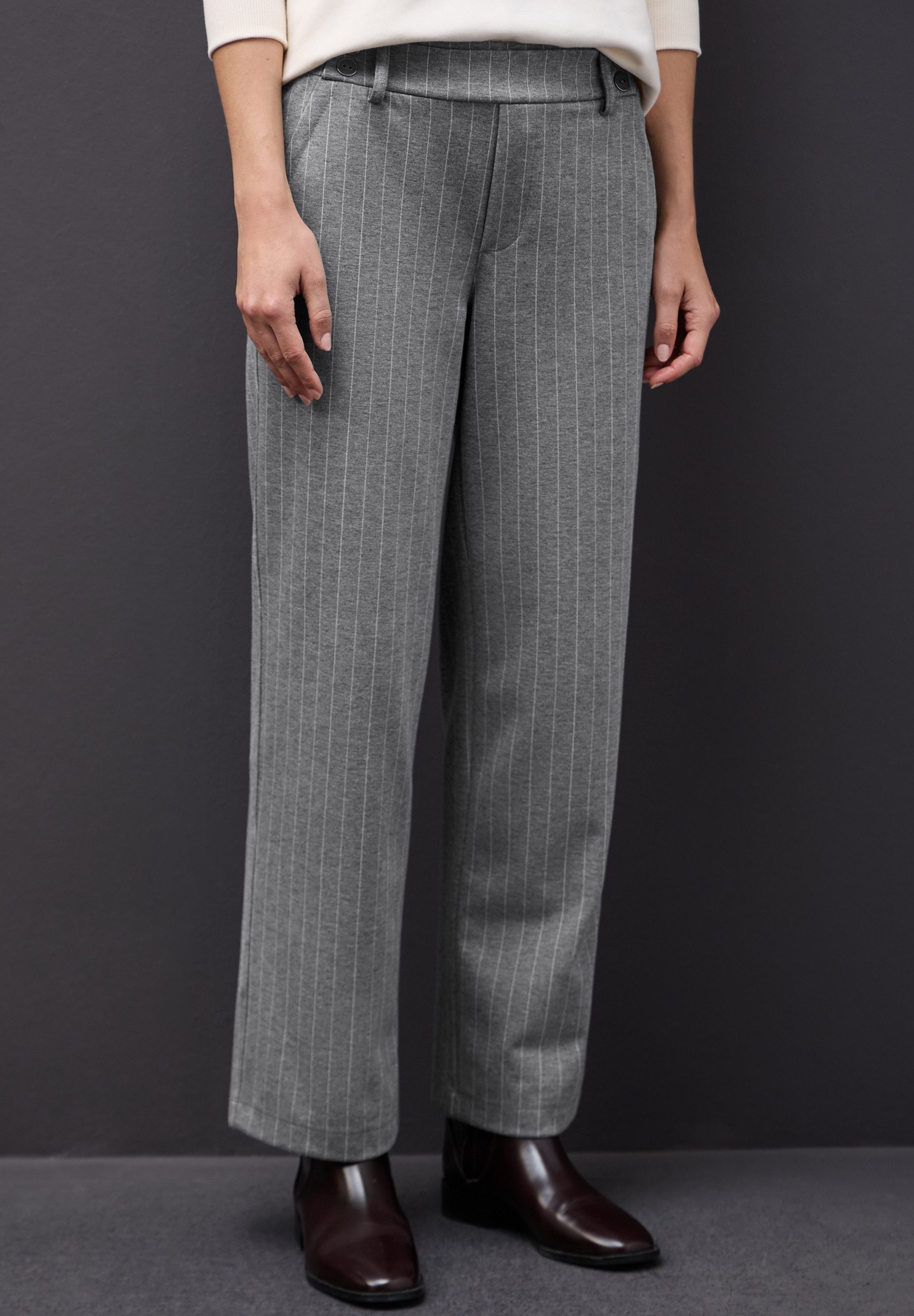 STREET ONE Webhose im Nadelstreifen-Look