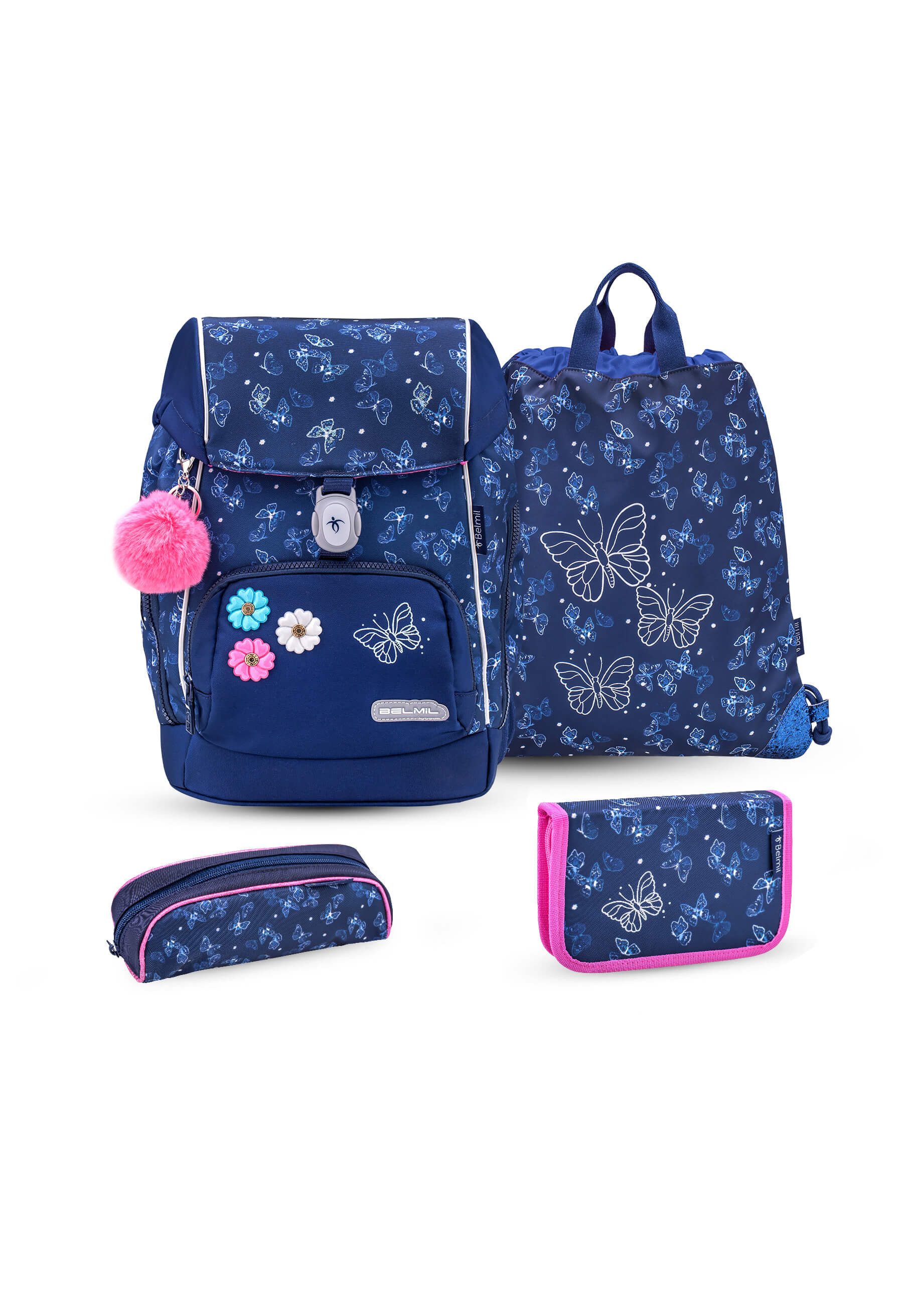 Belmil Schulranzen Comfy Plus Premium mit Brust- & Hüftgurt