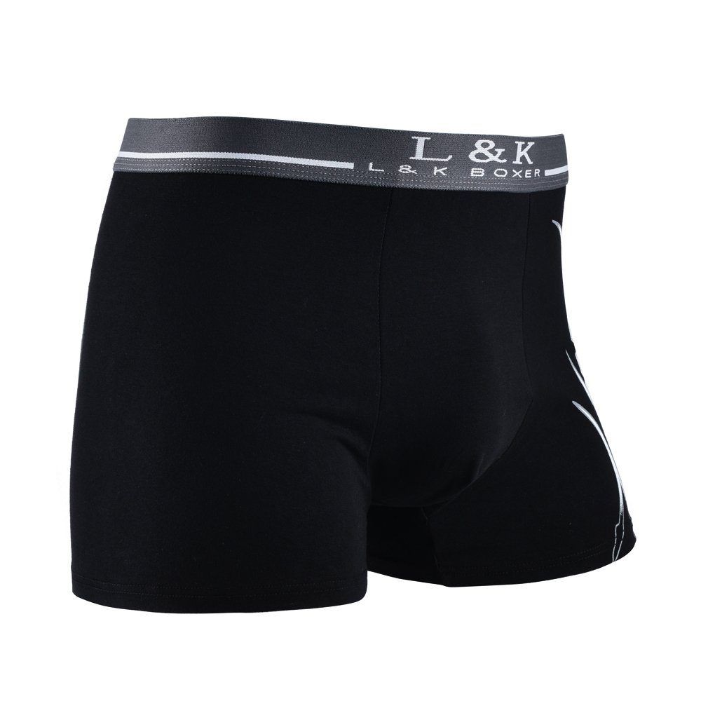L&K Boxershorts 1104-1121 (10er-Pack) Herren Boxershorts mit tollem Motiven – Bild 3 von 5