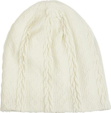 styleBREAKER Strickmütze (1-St) Feinstrick Beanie mit Zopfmuster und Fleece