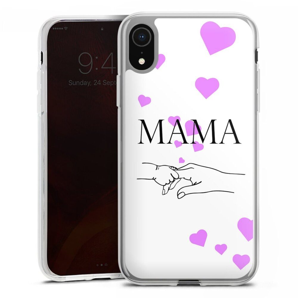 DeinDesign Handyhülle Muttertag Mama Familie Muttertag-Mama und kinder, Apple iPhone Xr Silikon Hülle Bumper Case Handy Schutzhülle