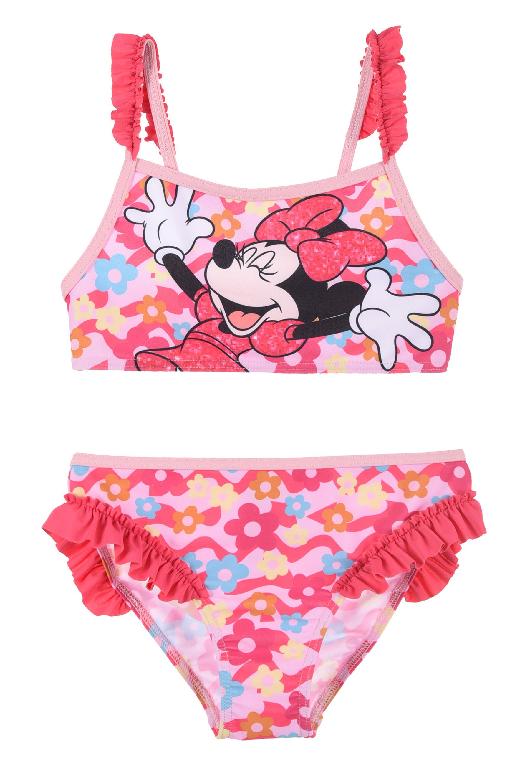 Disney Minnie Mouse Badeanzug Mädchen Bikini Bade-Set Badeanzug Bademode