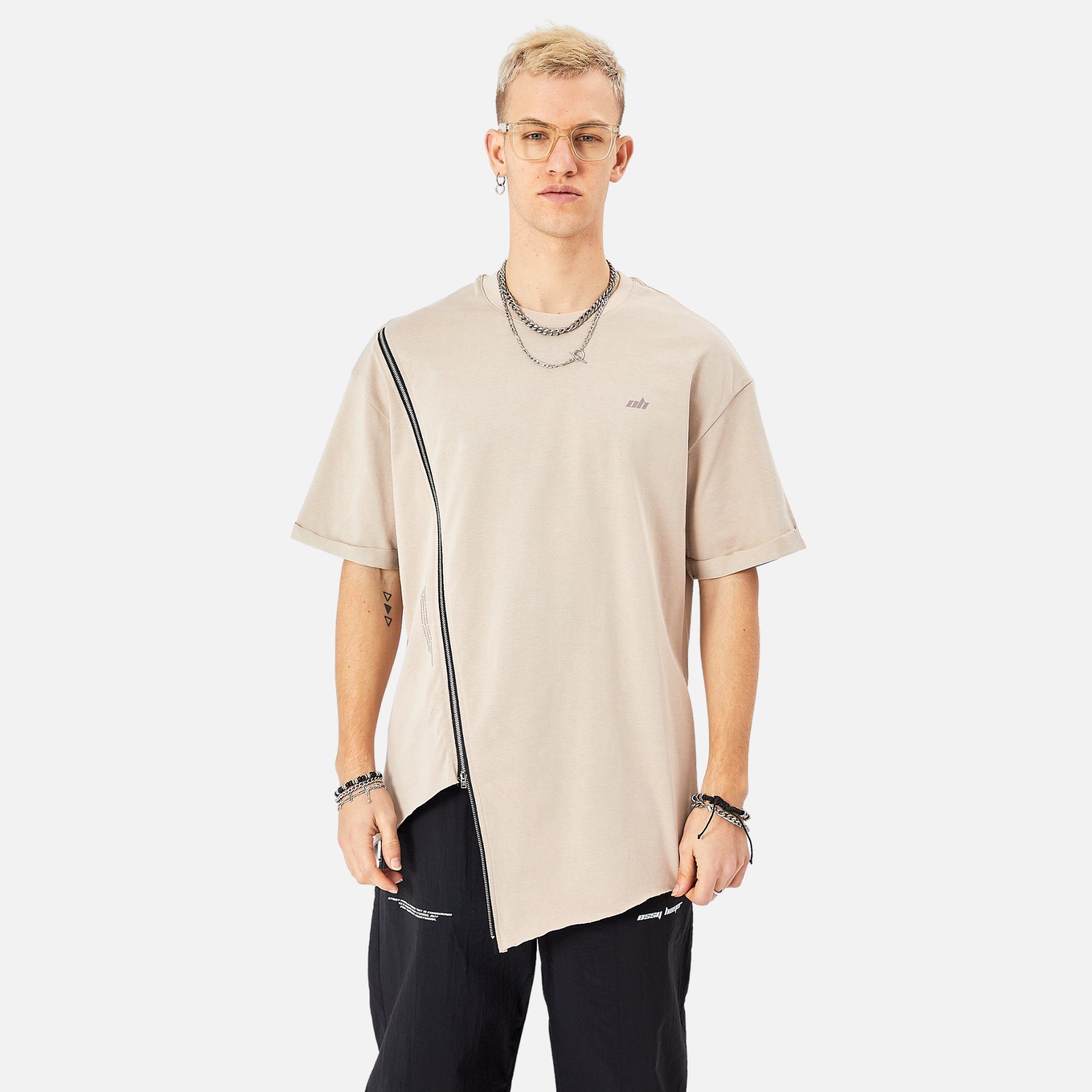 COFI Casuals T-Shirt Herren ZIP T-Shirt günstig online kaufen