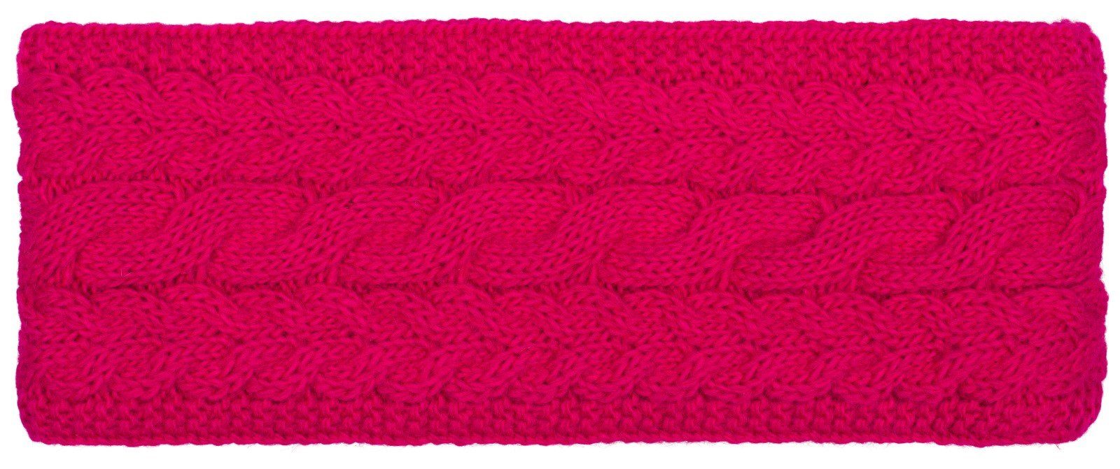 Zopfmuster mit Stirnband styleBREAKER Pink Stirnband Strick (1-St)