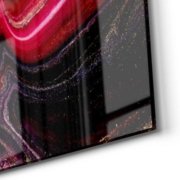 DEQORI Glasbild 'Marmor-Lavafluss', 'Marmor-Lavafluss', Glas Wandbild Bild schwebend modern