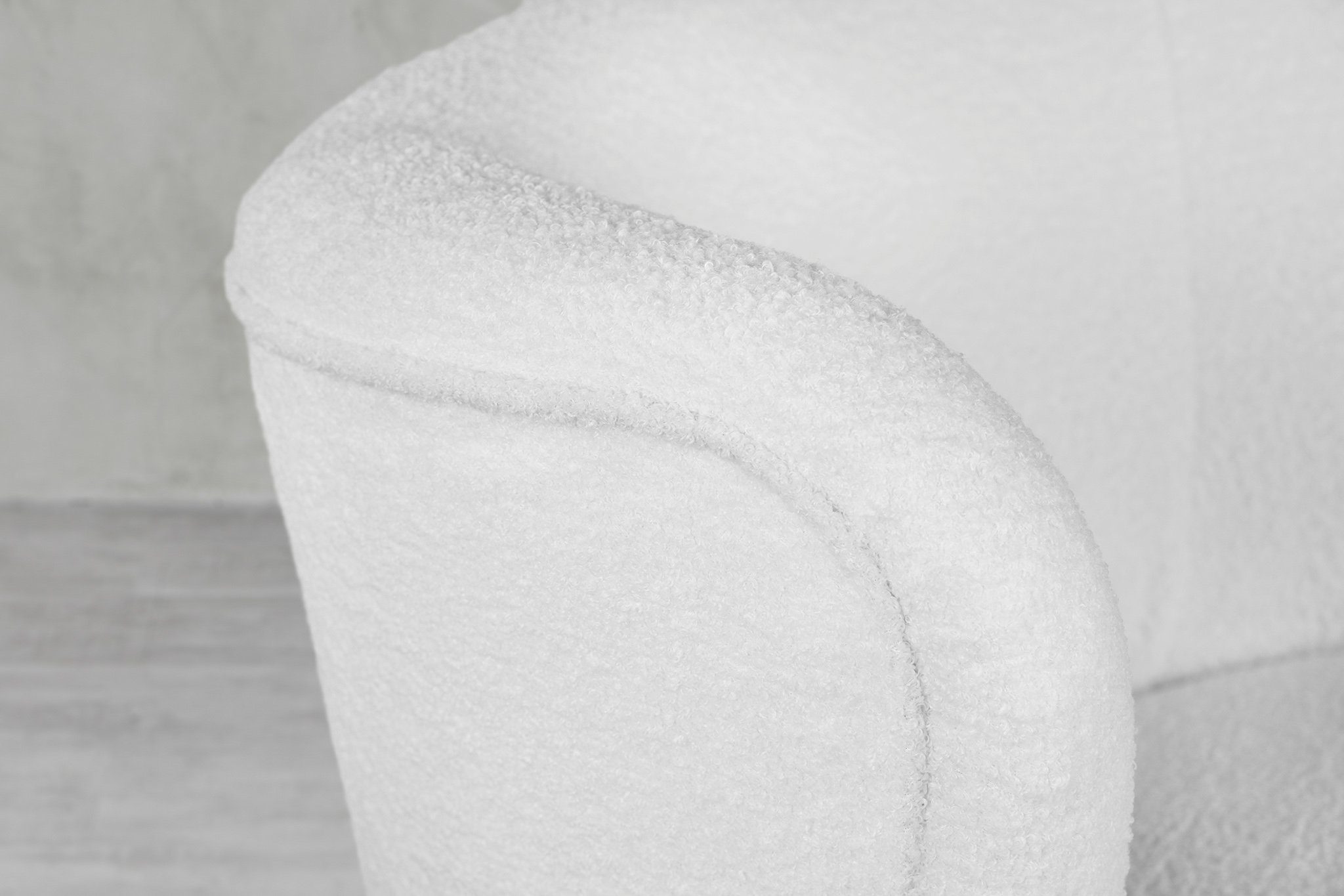 carla&marge Sessel aus Teddirella White in Snow Boucle), Polstersessel weichem (76x69x71cm) (mit Plüschbezug Weiß
