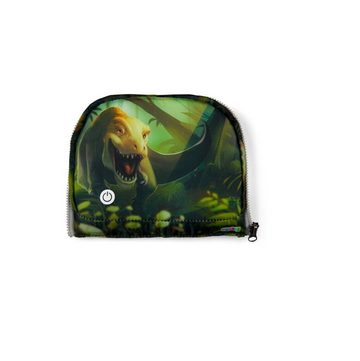 ergobag Schulranzen LED Zippies Dinosaurier (1 Stück), Sichtbarkeit, Fronttasche