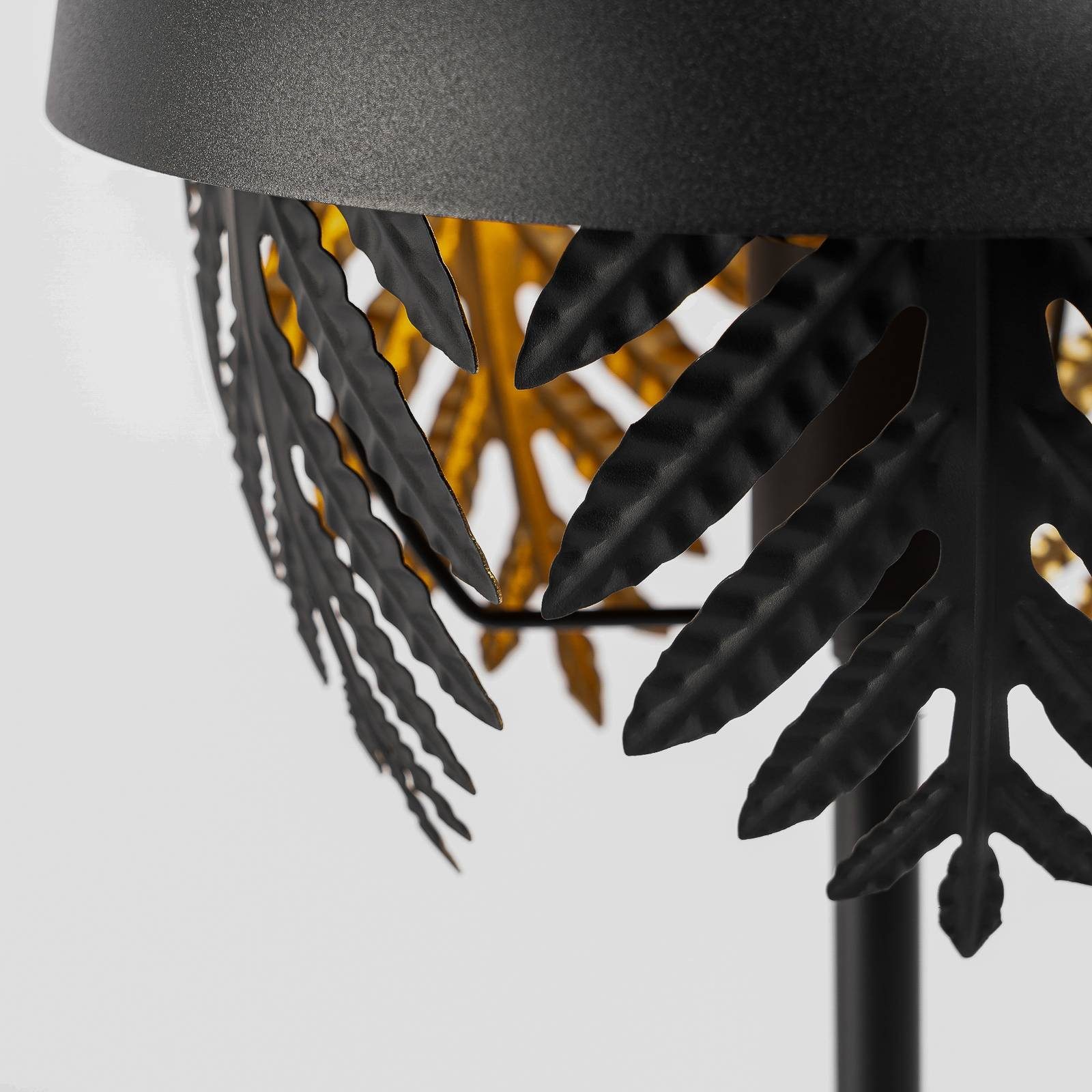 Schwarz, nicht Tischleuchte Lucande E27, inklusive, Design, Tischleuchte Eisen, Aparas, gold, 1 flammig, Leuchtmittel Designer