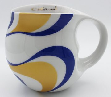 Colani Tasse Kaffeetasse Becher Kaffeebecher Wave Blau 260ml, Porzellan