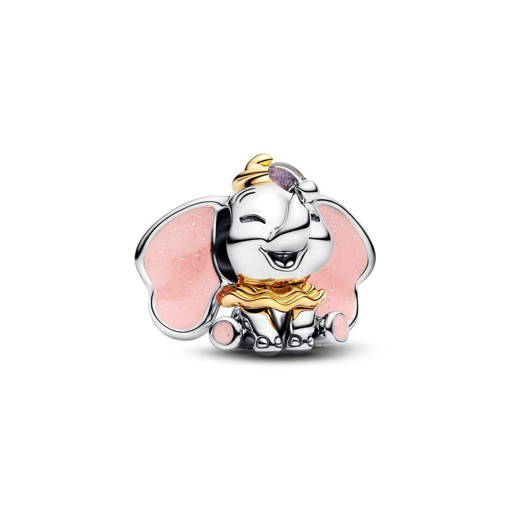 Pandora Charm-Einhänger PANDORA Disney Dumbo Slide-Charm aus 925er Silber mit Emaille